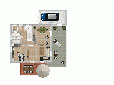 Ferienhaus Grundrissplan 1