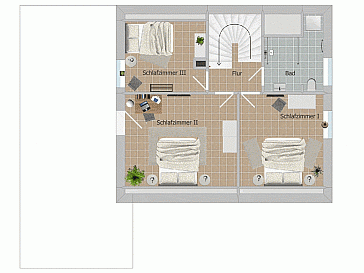 Ferienhaus Grundrissplan 2