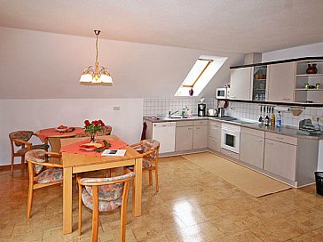 Ferienwohnung in Struppen - Essecke mit Küche