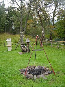 Ferienhaus in Murau - Feuerstelle im Garten
