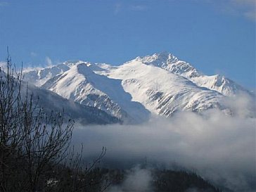 Ferienhaus in Fiesch - Aussicht auf das Breithorn