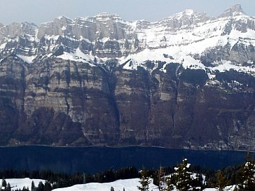 Ferienwohnung in Flumserberg-Tannenheim - Ausicht Winter