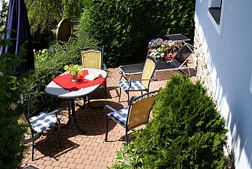 Ferienwohnung in Techendorf-Neusach - Ihre Terrasse - ein warmes Plätzchen