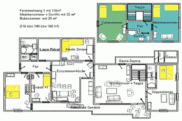 Ferienwohnung Grundrissplan 2