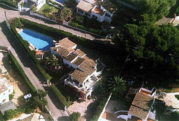 Ferienhaus in Jávea - Luftaufnahme Casa Molineros