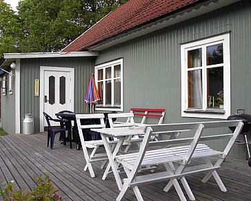 Ferienhaus in Vissefjärda - Terrasse