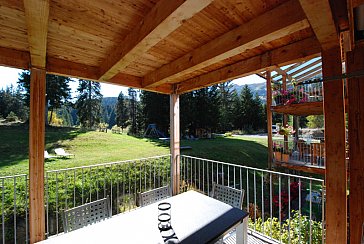 Ferienwohnung in Lenzerheide - Terrasse