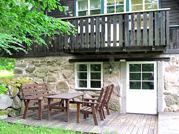 Ferienhaus in Vissefjärda - Terrasse