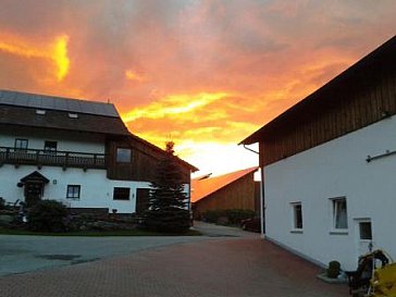 Ferienwohnung in Konzell - Sonnenuntergang