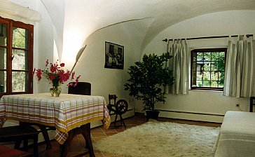 Ferienwohnung in Dresden - Schlafzimmer - ehemaliger Pressraum