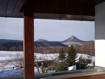 Ferienwohnung in Rathmannsdorf - Ausblick Winter