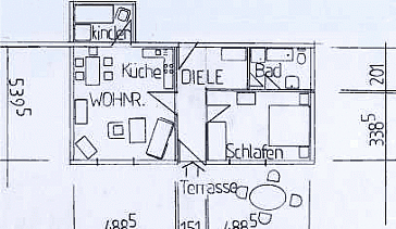 Ferienwohnung Grundrissplan 1