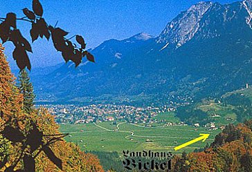 Ferienwohnung in Oberstdorf - Lage Landhaus Bickel