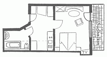 Ferienhaus Grundrissplan 1