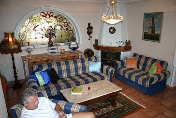 Ferienhaus in Ciudad Quesada-Rojales - Wohnzimmer mit Holzkamin