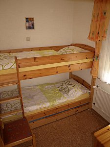 Ferienhaus in Dargun - Schlafzimmer-Kinderzimmer- mit Etagenbett