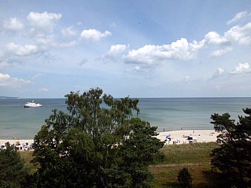 Ferienwohnung in Binz - Blick von der Dachterrasse der Villa Sirene