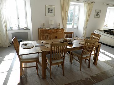 Ferienhaus in Vesly - Wohn- Esszimmer
