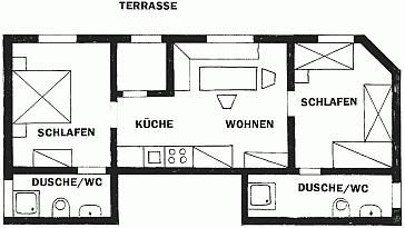 Ferienwohnung Grundrissplan 1