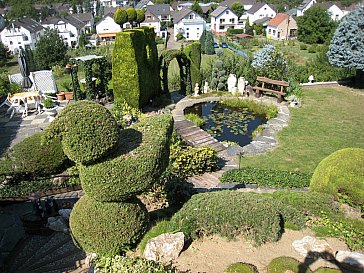 Ferienwohnung in Bad Neuenahr-Ahrweiler - Blick auf die Gartenteichanlage