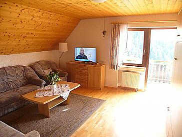 Ferienhaus in Oppenau - Wohnzimmer Ferienwohnung 1