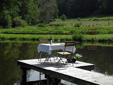 Ferienwohnung in Frankenau - Brotzeit am See