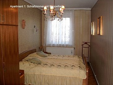 Ferienwohnung in Wien - Schlafzimmer mit Doppelbett
