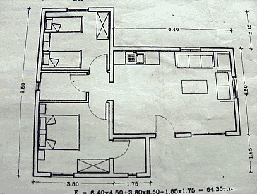 Ferienhaus Grundrissplan 1