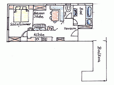 Ferienwohnung Grundrissplan 1