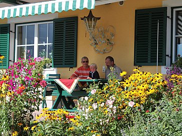 Ferienwohnung in Mondsee - Auf der Terrasse