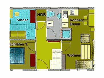 Ferienhaus Grundrissplan 1