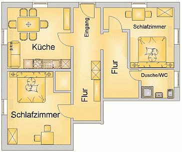 Ferienwohnung Grundrissplan 2