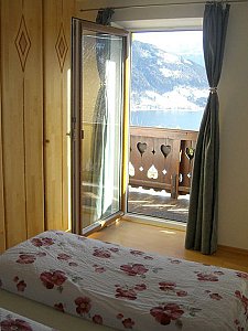 Ferienwohnung in Zell am See - Doppelzimmer mit Blick auf Zell am See