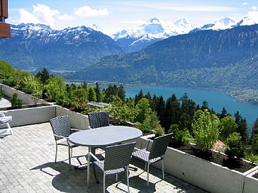 Ferienwohnung in Beatenberg - Teilaussicht von der Terrasse