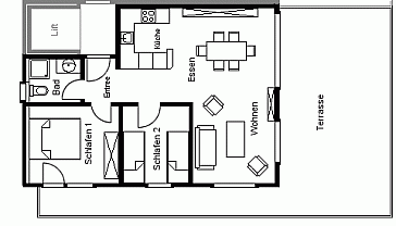 Ferienwohnung Grundrissplan 1