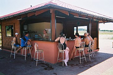 Ferienhaus in Woryty - Bar am Pool