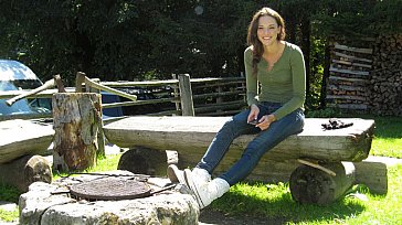 Ferienhaus in Krimml - Grillstelle im Garten