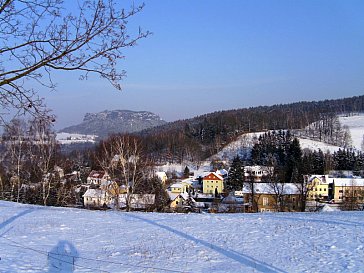 Ferienwohnung in Königstein - Pfaffendorf im Winter