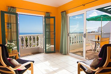 Ferienwohnung in Tias-Puerto del Carmen - Wohnraum mit Aussicht