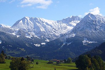 Ferienwohnung in Obermaiselstein - Panoramablick von der Terrasse