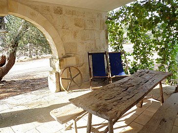 Ferienwohnung in Corigliano d'Otranto - Haus Melanzana, veranda