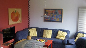 Ferienhaus in Hohenbrugg an der Raab - Fernsehsitzecke mit Schwedenofen