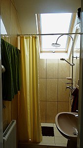 Ferienwohnung in Hévíz - Die 2015 komplett neugestaltete Dusche oben