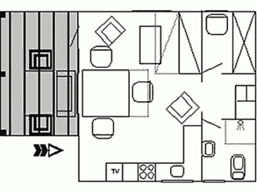 Ferienhaus Grundrissplan 1