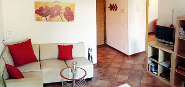 Ferienwohnung in Marina di Ragusa - Wohnbereich mit SAT TV