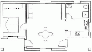 Ferienhaus Grundrissplan 1