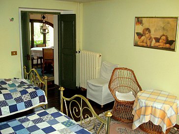 Ferienwohnung in Pettenasco - Schlafzimmer mit 2 Betten