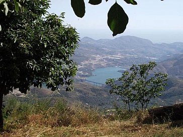 Ferienhaus in Lanjarón - Blick zum See und Mittelmeer