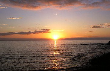 Ferienhaus in El Paso - Sonnenuntergang am Meer