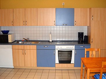 Ferienwohnung in Varel-Dangast - Komplett eingerichtete Küche
